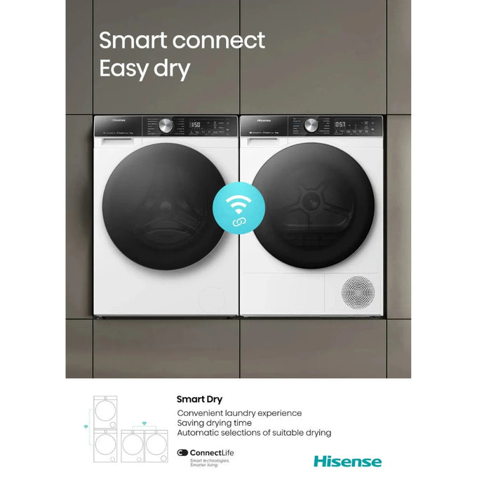 Hisense 5S Series 12 kg 1400 Spin Auto Dosing Washing Machine - White | WF5S1245BW - Image 3