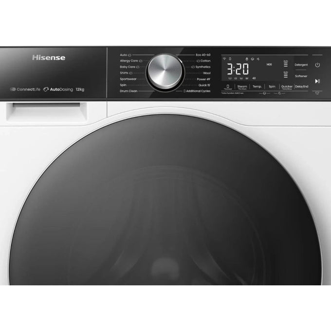 Hisense 5S Series 12 kg 1400 Spin Auto Dosing Washing Machine - White | WF5S1245BW - Image 5