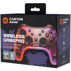 Canyon Wireless Gamepad Brighter GPW-04 with ergonomic design, wireless connectivity - available at Keans Claremorris.