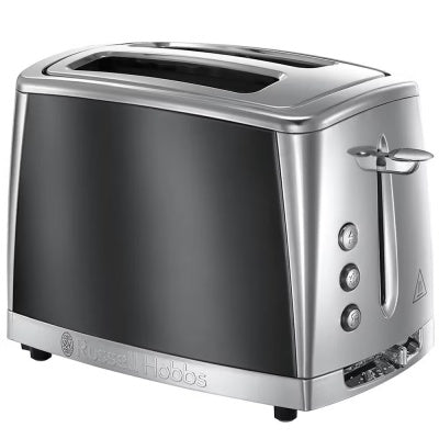 Russell Hobbs Luna Grey Toaster 2 Slice - Image 1