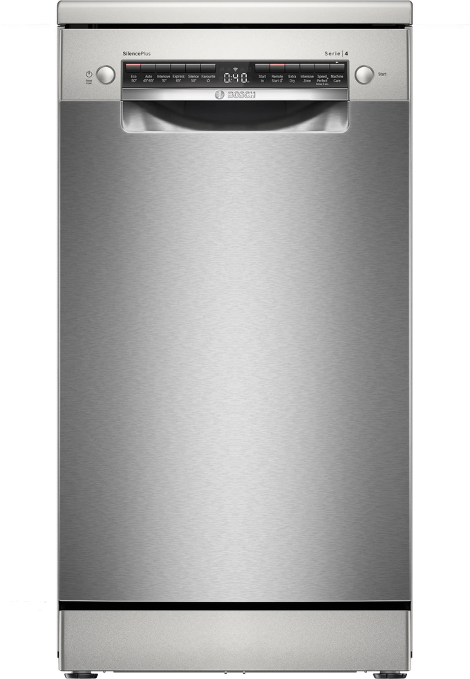 Bosch Series 4 Slimline Dishwasher 45cm – Silver| SPS4HMI49G Keans Claremorris