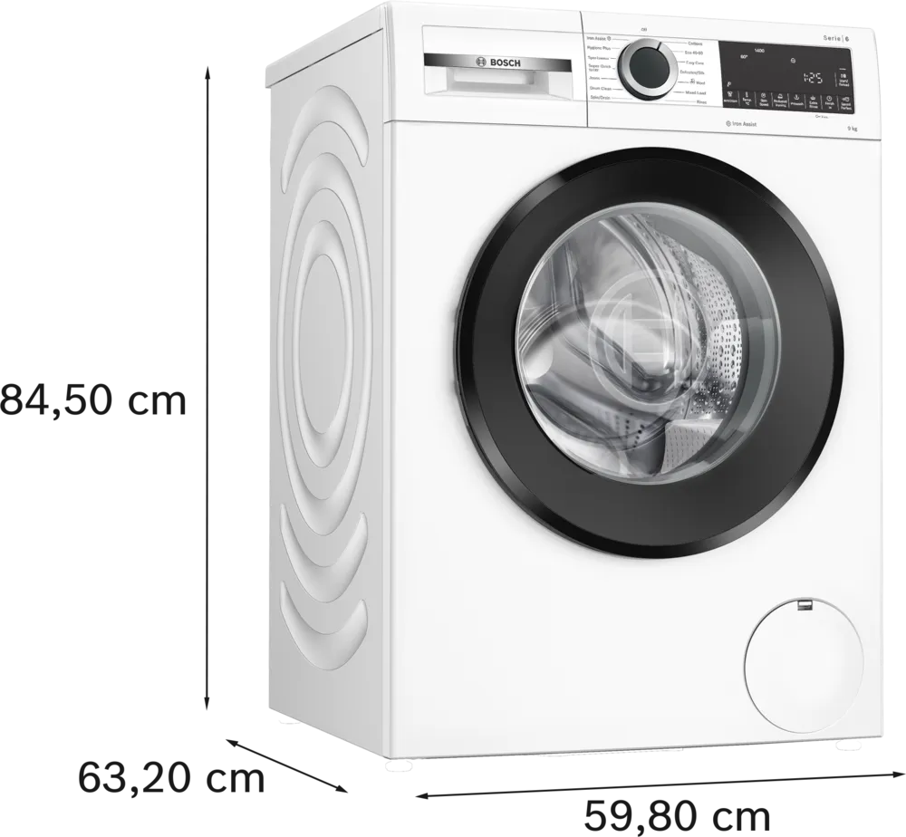 Bosch Series 6 WGG24400GB 9kg 1400 Spin White Washing Machine - Keans Claremorris
