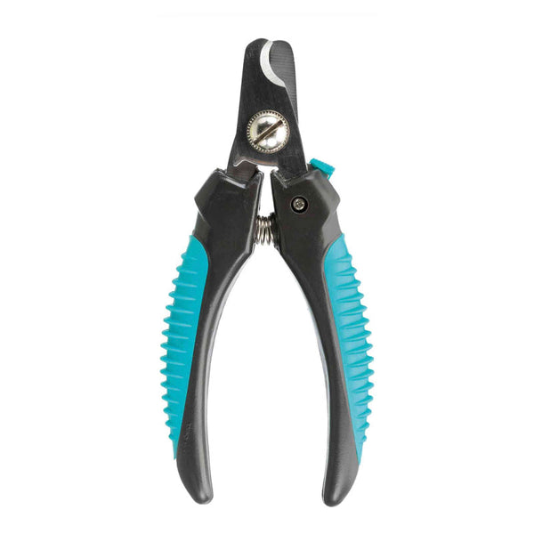 Claw Scissors 16cm for dogs, stainless steel blades, non-slip rubber grip, safety lock, limiter – Keans Claremorris