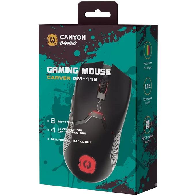 Canyon Gaming Mouse Carver GM-116 - Image 4