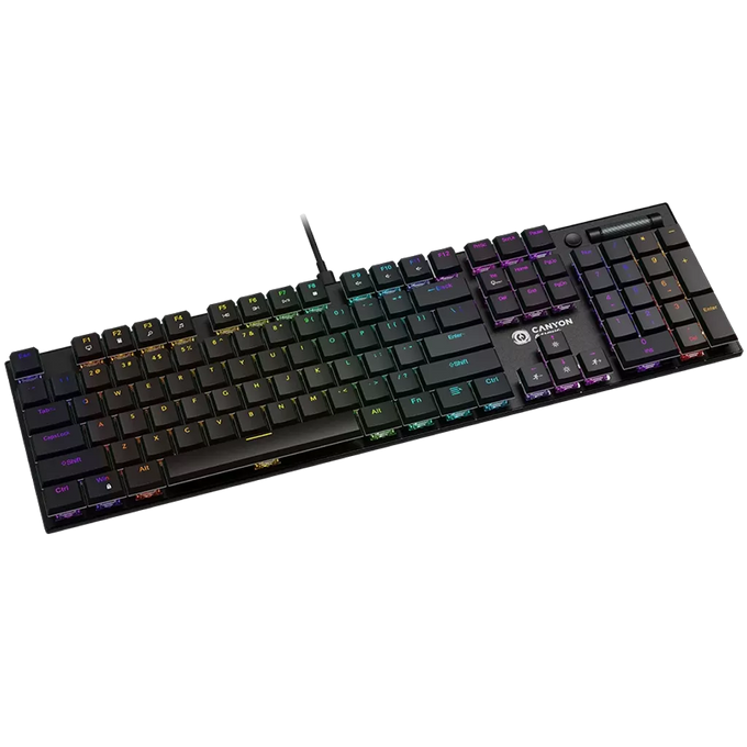 Canyon Gaming Keyboard Cometstrike GK-55 with RGB backlight, mechanical keys – available at Keans Claremorris store.