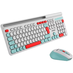 Wireless Combo Set Keyboard and Mouse HSET-W5 White