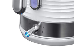 Russell Hobbs 1.7L Inspire Electric Kettle 24360 White, fast boil, sleek design - available at Keans Claremorris