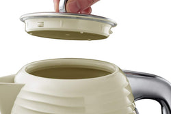 Russell Hobbs 1.7L Inspire Electric Kettle Cream 24364, fast boil, cordless, available at Keans Claremorris