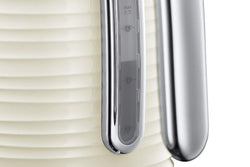 Russell Hobbs 1.7L Inspire Electric Kettle Cream 24364, fast boil, cordless, available at Keans Claremorris