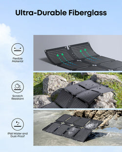 Anker Solix PS60 – Portable Solar Panel for Power Stations| A24382A1