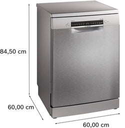 Bosch Series 6 Freestanding Dishwasher 60cm – Steel | SMS6ZCI10G