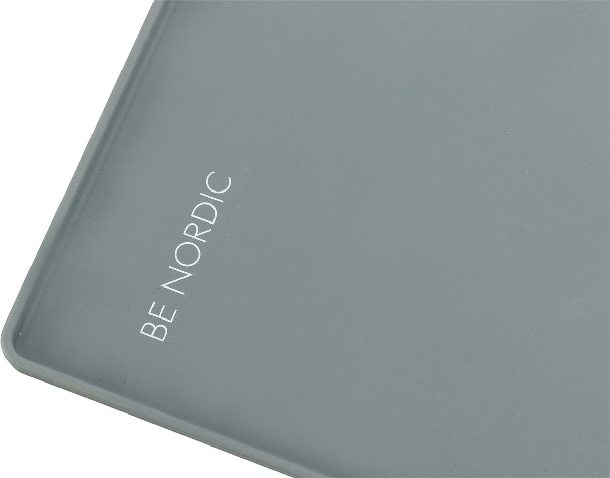Be Nordic Medium Silicone Grey Placemat for dining, durable and easy-clean | Keans Claremorris