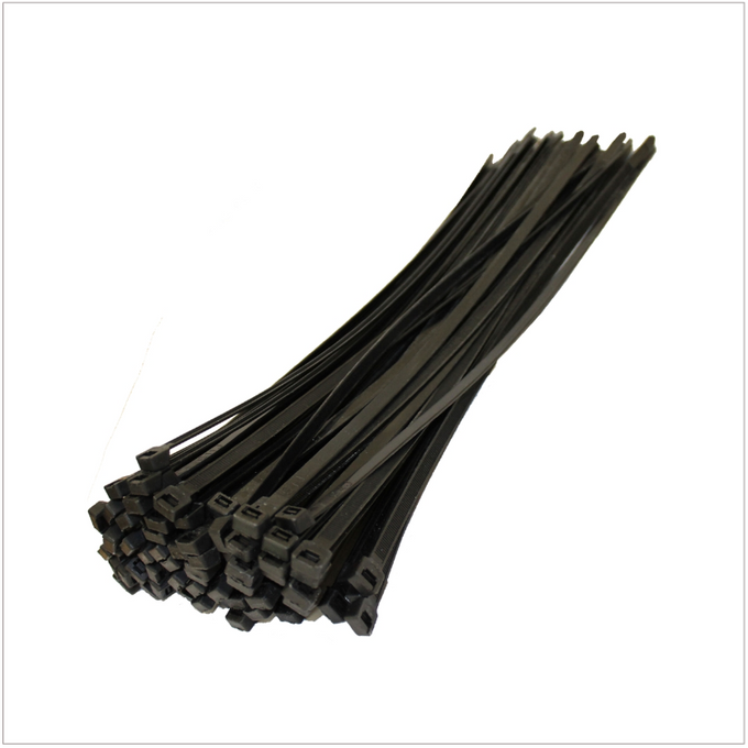 Black 2.5mm x 150mm cable ties, durable, UV-resistant, secure fastening for cables and wires – Keans Claremorris.