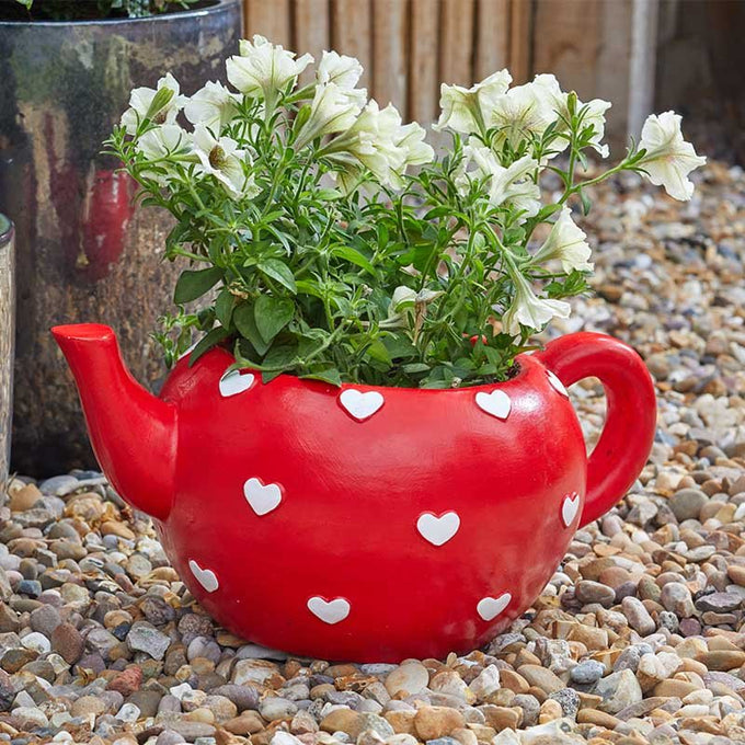 Teapot Heart Planter - Image 2