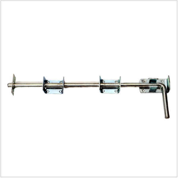 Phx 18" electro-galvanised garage drop bolt, durable for doors and gates, includes fixings – Keans Claremorris.