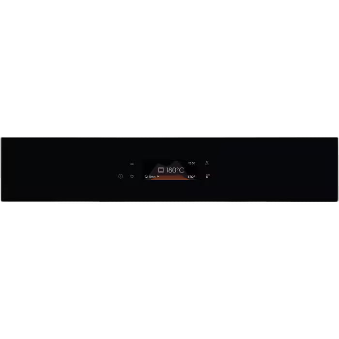 Control panel of Electrolux Built-In Double Oven showing 180°C temperature setting on black display.