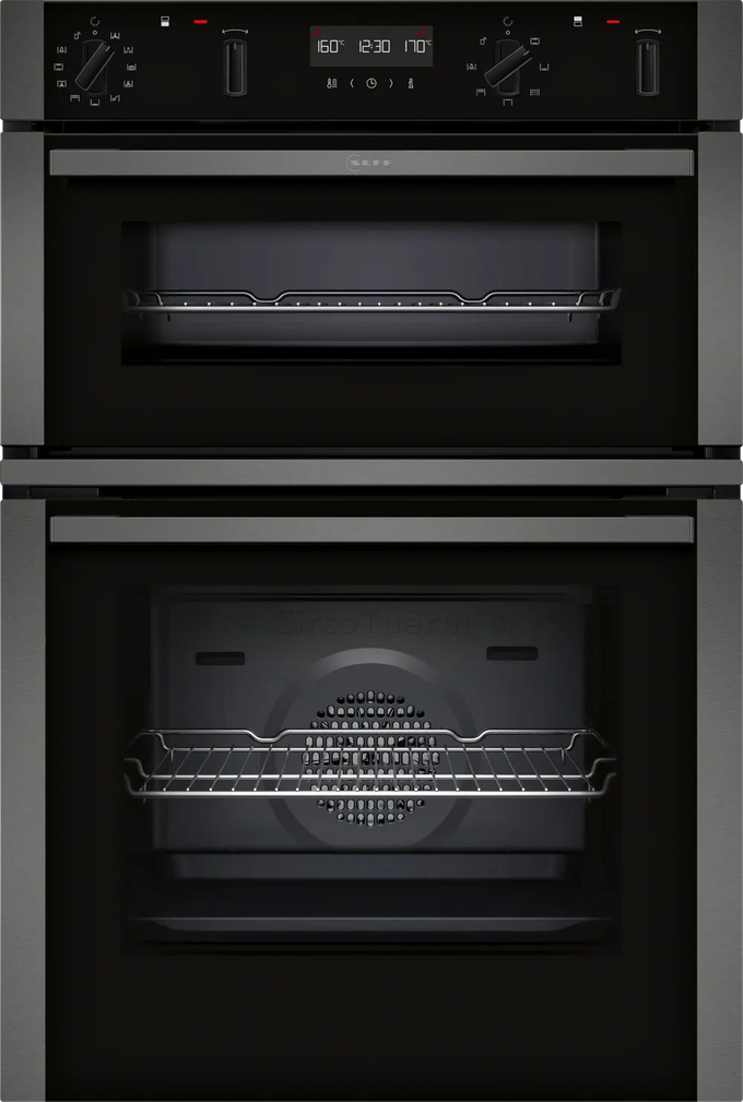 Neff 50, Built-in double oven Pyrolytic | U2ACH7AG7B - Image 1