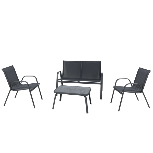Amora Sofa Set 1 Two-Seater, 2 Single Sofas, And A Low Tea Table