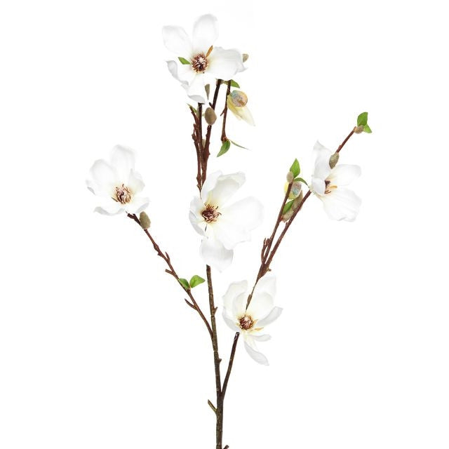 Magnolia Stem X3 Cream 90cm - Image 1