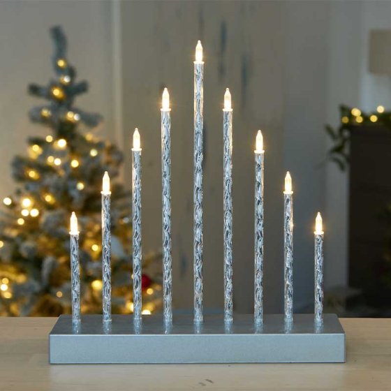 9 LED CandleBridge - Silver - Image 1