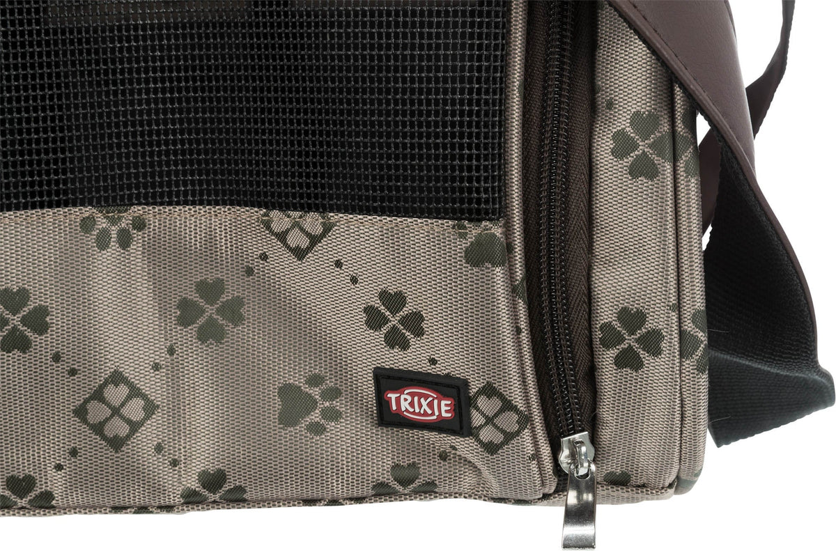 Beige Maxima Pet Carrier Bag for small pets, durable and stylish – available at Keans Claremorris.