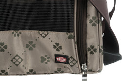 Beige Maxima Pet Carrier Bag for small pets, durable and stylish – available at Keans Claremorris.