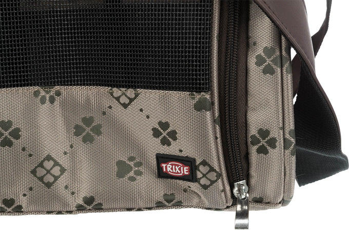 Beige Maxima Pet Carrier Bag for small pets, durable and stylish – available at Keans Claremorris.