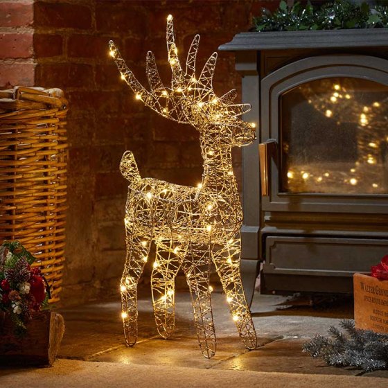Gold Weave WonderDeer - 43cm - Image 1
