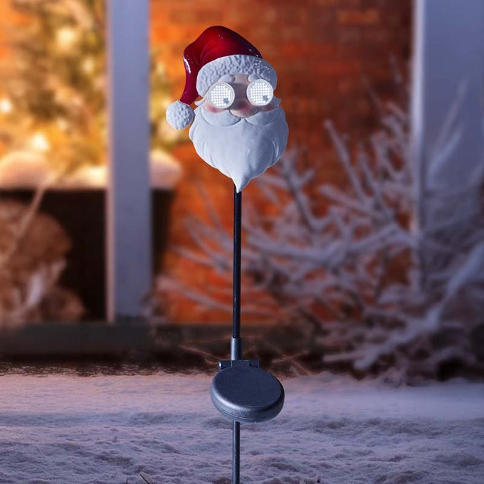 Blinkin' Santa Stake – LED Christmas Garden Decoration - Image 1