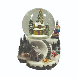 12cm Musical Village SnowSpheres-Illuminated Christmas Snow Globe