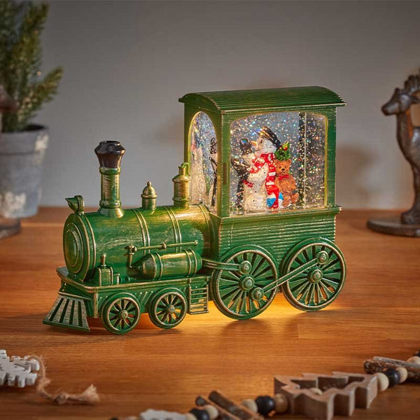SnowSwirl All Aboard! -Christmas Train 22x8x16cm