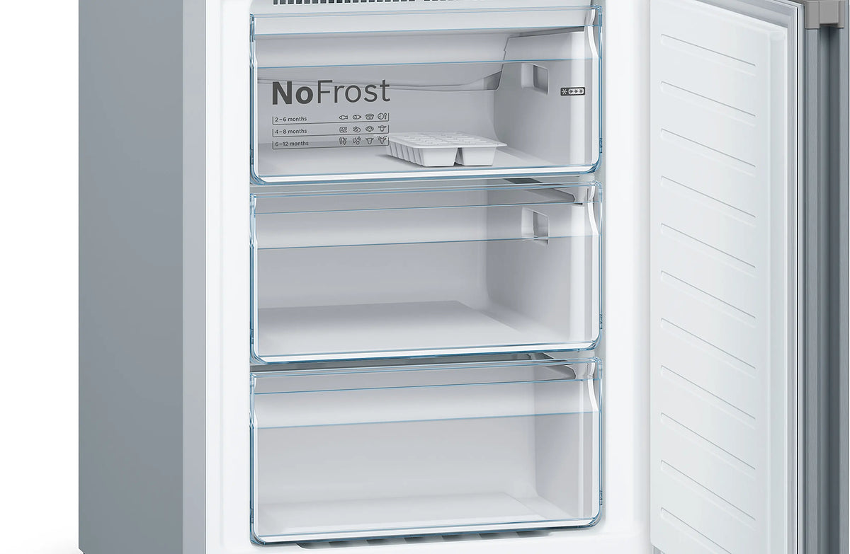 Bosch Series 4 203cm Fridge Freezer Stainless Steel Look  | KGN392LEBG - Image 5