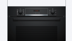 Bosch Series 4 Built-in oven HQA574BB3B with steam function, sleek black design – available at Keans Claremorris