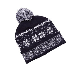 Festive Fairisle Luxury Beanie - Navy