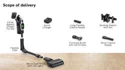 Bosch Unlimited 10 Cordless Vacuum 80 Min Runtime | BBS1041GGB