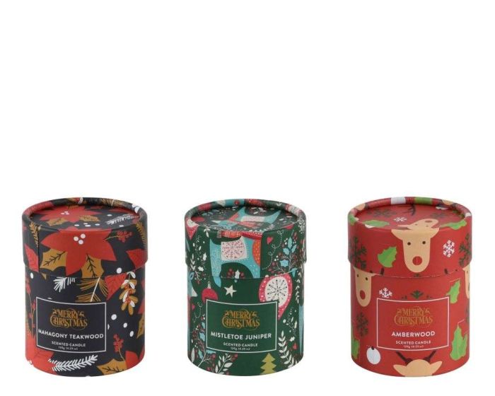 Scented Candle Glass Matt Yes 3 Assortment Scents 25709 - Image 2