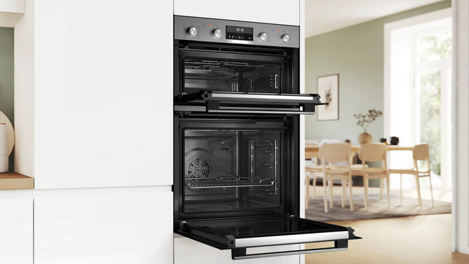 Bosch Series 6 Built-In Pyrolytic Double Oven MBA578BS7B - Image 5