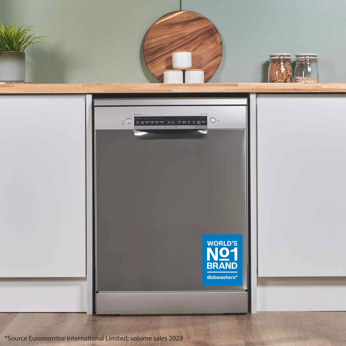 Bosch Series 6 Freestanding Dishwasher 60cm – Steel | SMS6ZCI10G - Image 7