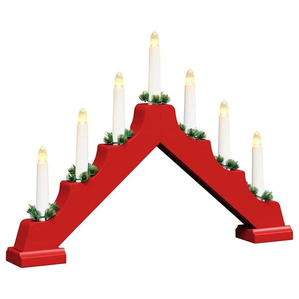 Candle Bridge - Traditional - Red Bo With Timer 25803 - Image 1