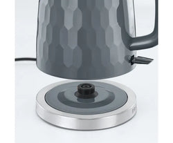 Russell Hobbs 1.7L Grey Honeycomb Kettle with 26053 model, sleek design, available at Keans Claremorris.