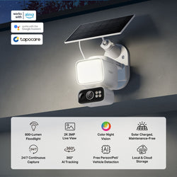 TP-Link Tapo Solar Floodlight Pan/Tilt Cam Kit IP65| TPL-TAPO-C615F-KIT