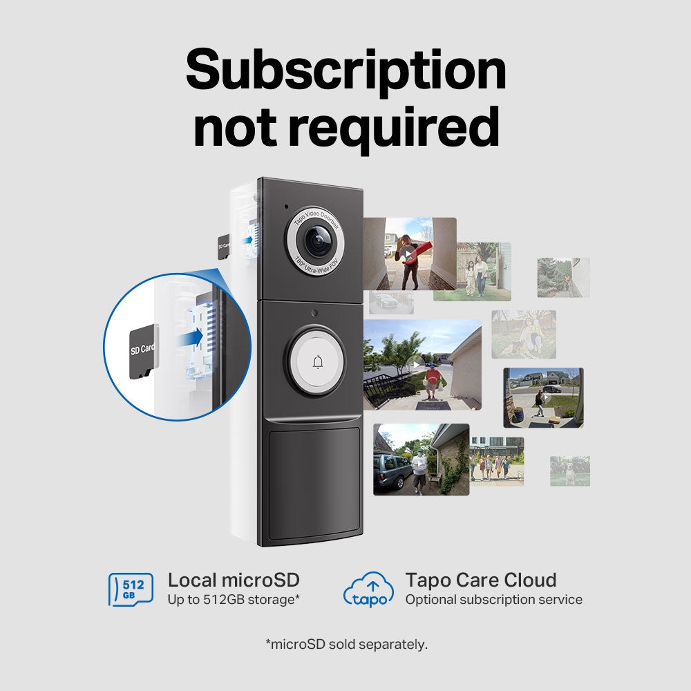 Tp Link Tapo 2K 5Mp 1.8Mm Battery/Hardwire Power Video Doorbell | TPL-TD25 - Image 4