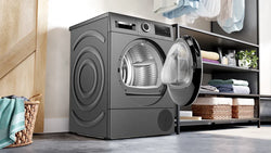 Bosch Serie 6 Heat Pump Tumble Dryer 9kg | Graphite | WQG245R1GB