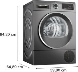 Bosch Serie 6 Heat Pump Tumble Dryer 9kg | Graphite | WQG245R1GB