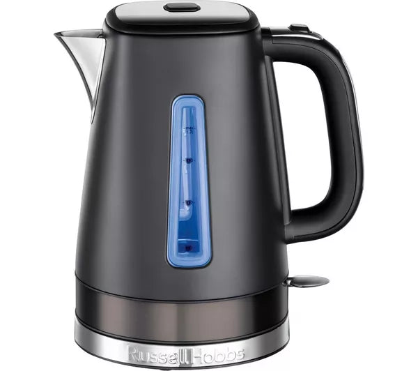Russel Hobbs Quiet Boil Matte Black Kettle - Image 1