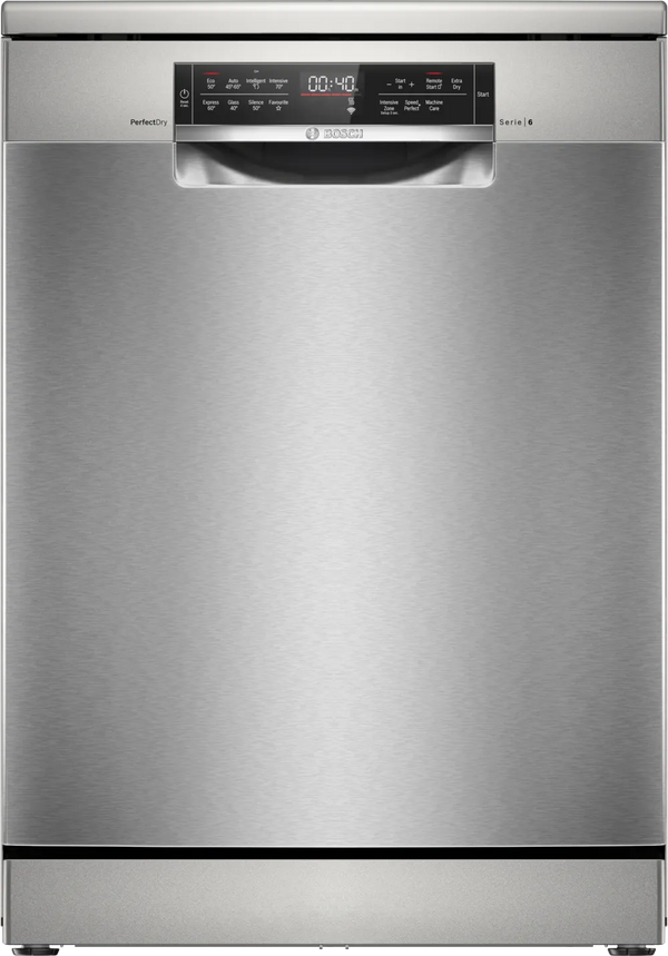 Bosch Series 6 Free-Standing Dishwasher 60cm Brushed Steel Anti-Fingerprint