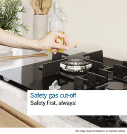 Bosch Series 4, Gas Hob, 60 Cm, Stainless Steel | PGP6B5K90