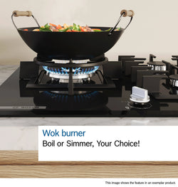 Bosch 75cm Black Gas on Glass Hob PPQ7A6I40
