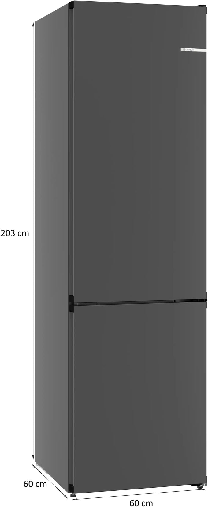 Bosch Series 4 203cm No Frost Fridge Freezer – Black Cast Iron | KGN39OCAFG - Image 8