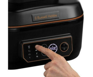 Russell Hobbs 5.5L SatisFry Air & Grill Multi Cooker in Black, versatile cooking, available at Keans Claremorris